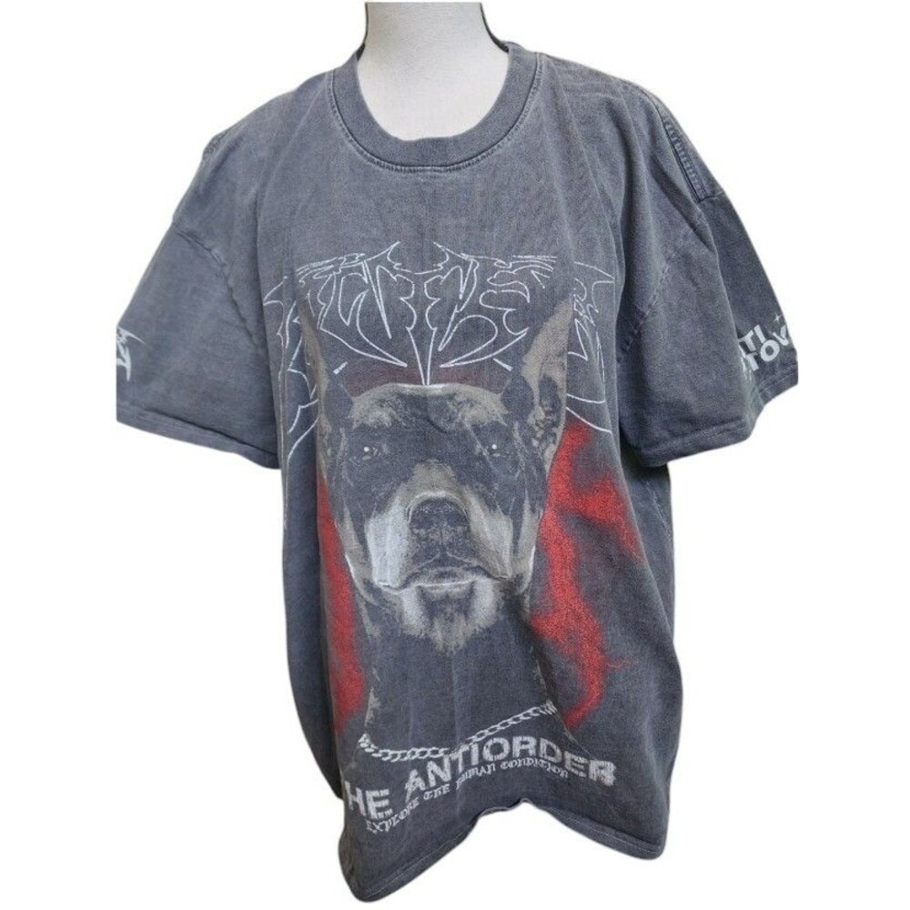 Loiter X The Anti Order Anti Tour Vintage T-Shirt Size S Dark Gray Streetwear